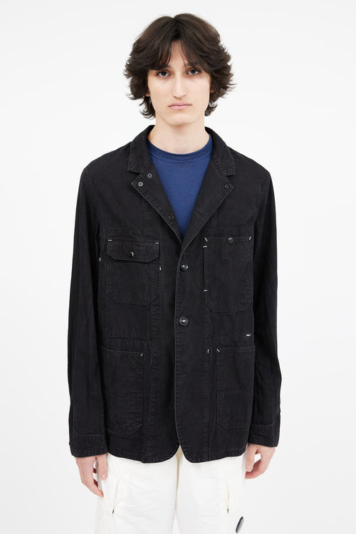 Engineered Garments Black Contrast Stitch Utility Shirt