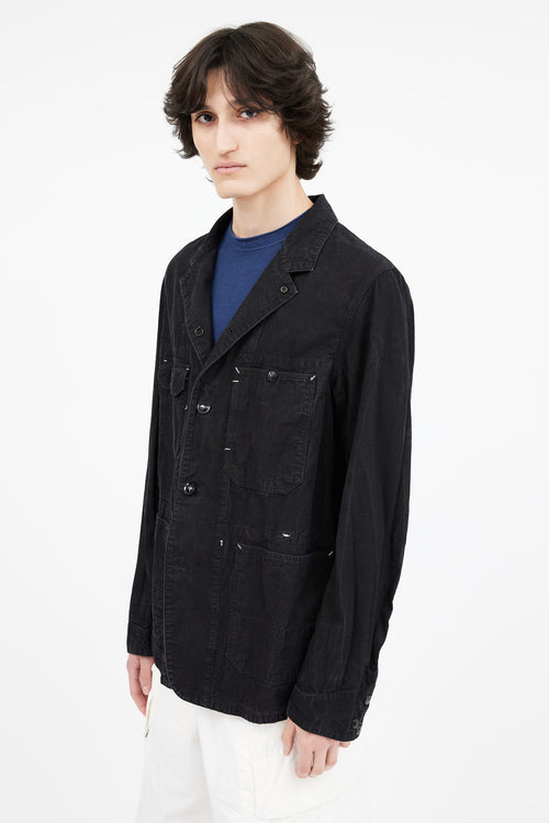 Engineered Garments Black Contrast Stitch Utility Shirt