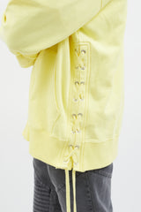 Faith Connexion Yellow Full-Zip Lace-Up Back Hoodie