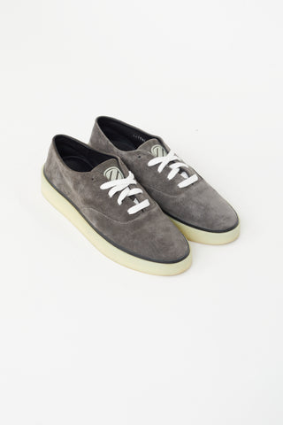 Fear of God X Zegna Grey Suede Lace Up Sneaker