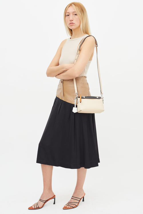 Fendi Beige Leather By The Way Mini Shoulder Bag