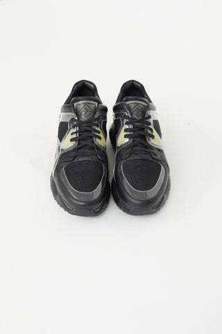Fendi Black Lace-Up Sneaker