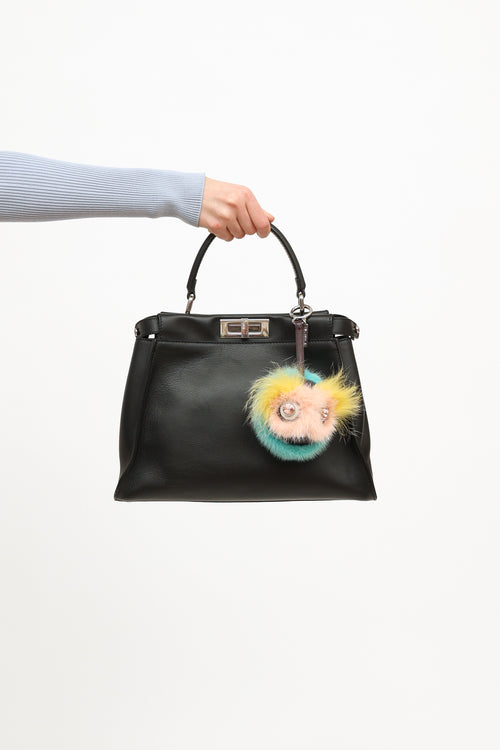 Fendi Mink & Fox Fur Dazzling Bag Bug Charm