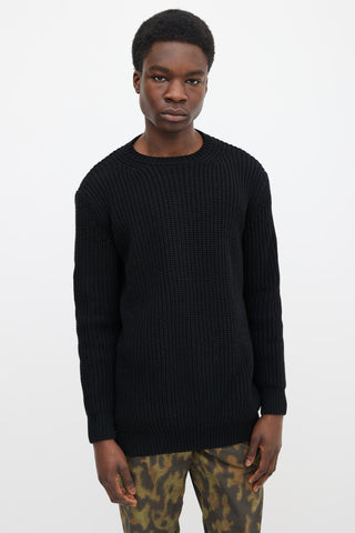 Givenchy // Black Distressed Logo Sweatshirt – VSP Consignment
