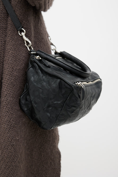 Givenchy Black Leather Pandora Shoulder Bag
