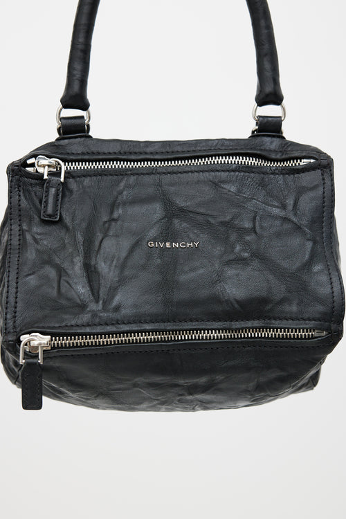 Givenchy Black Leather Pandora Shoulder Bag