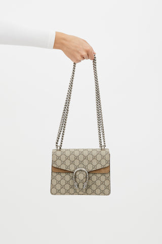Gucci Brown Dionysus GG Supreme Mini Bag
