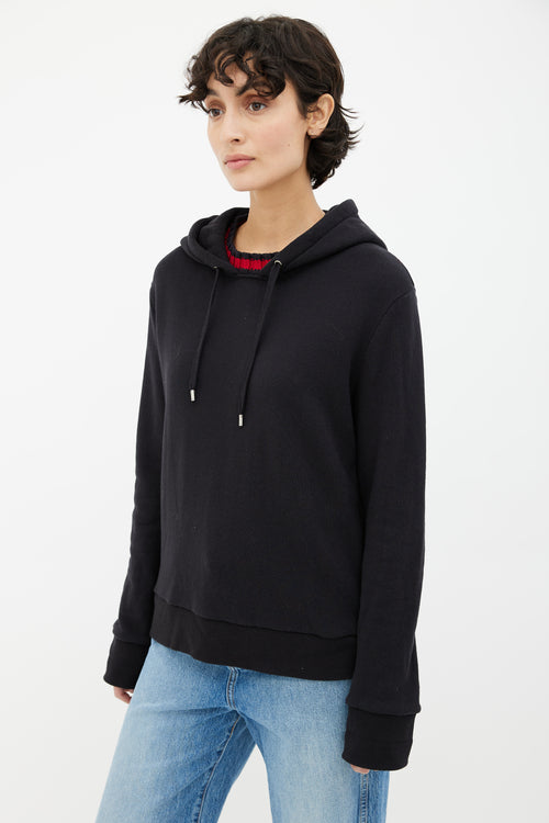 Gucci Black Knit Hooded Sweater