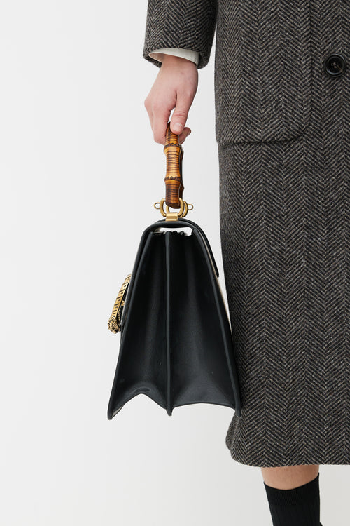 Gucci Black Leather Large Dionysus Bag