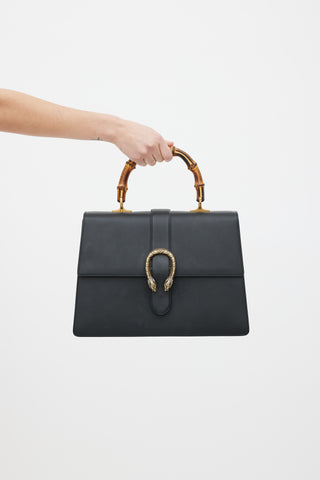 Gucci Black Leather Large Dionysus Bag