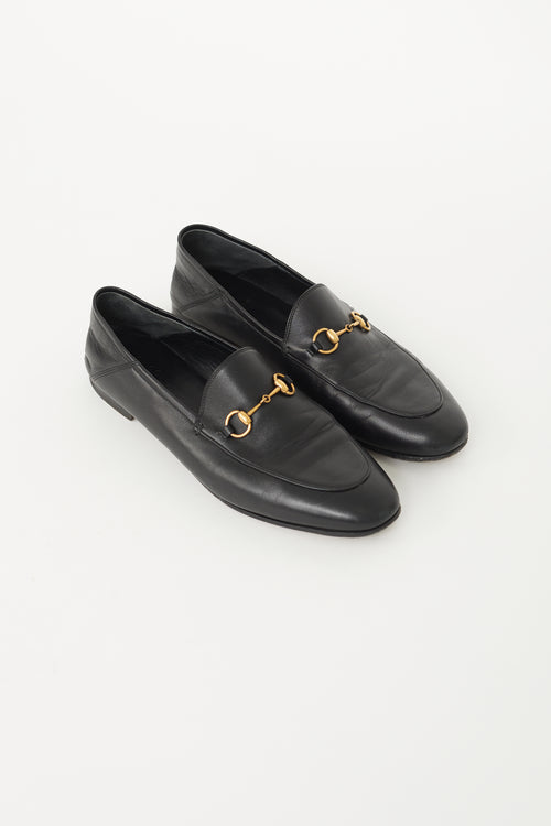 Gucci Black Leather Brixton Loafer