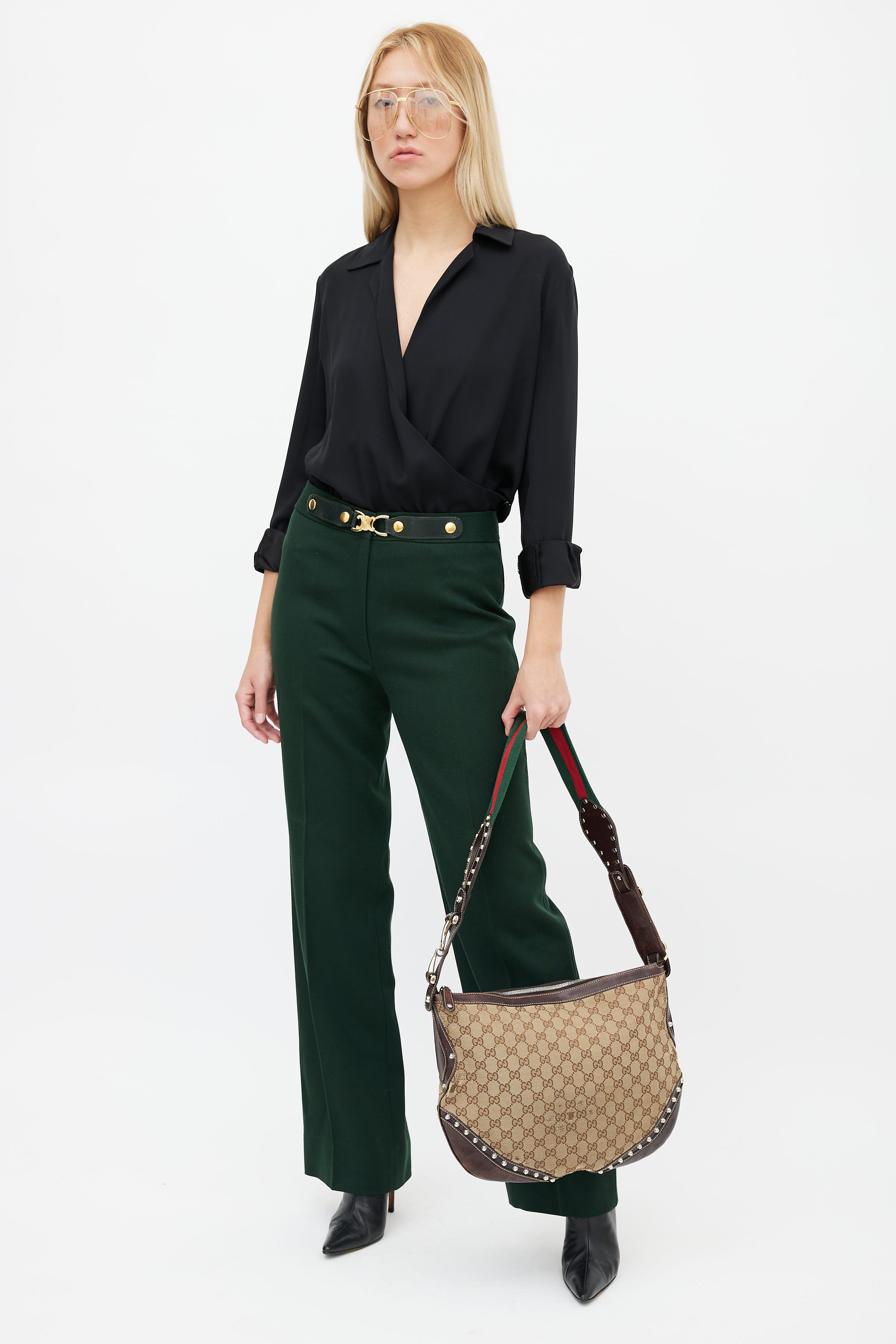 Buy Brand New & Pre-Owned Gucci GG Canvas Binoche Medium Shoulder Bag  Online