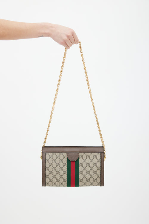 Gucci Brown Ophidia GG Small Shoulder Bag