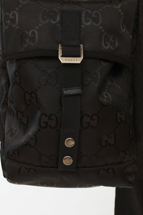Gucci Black Monogram Off The Grid Duffle Bag