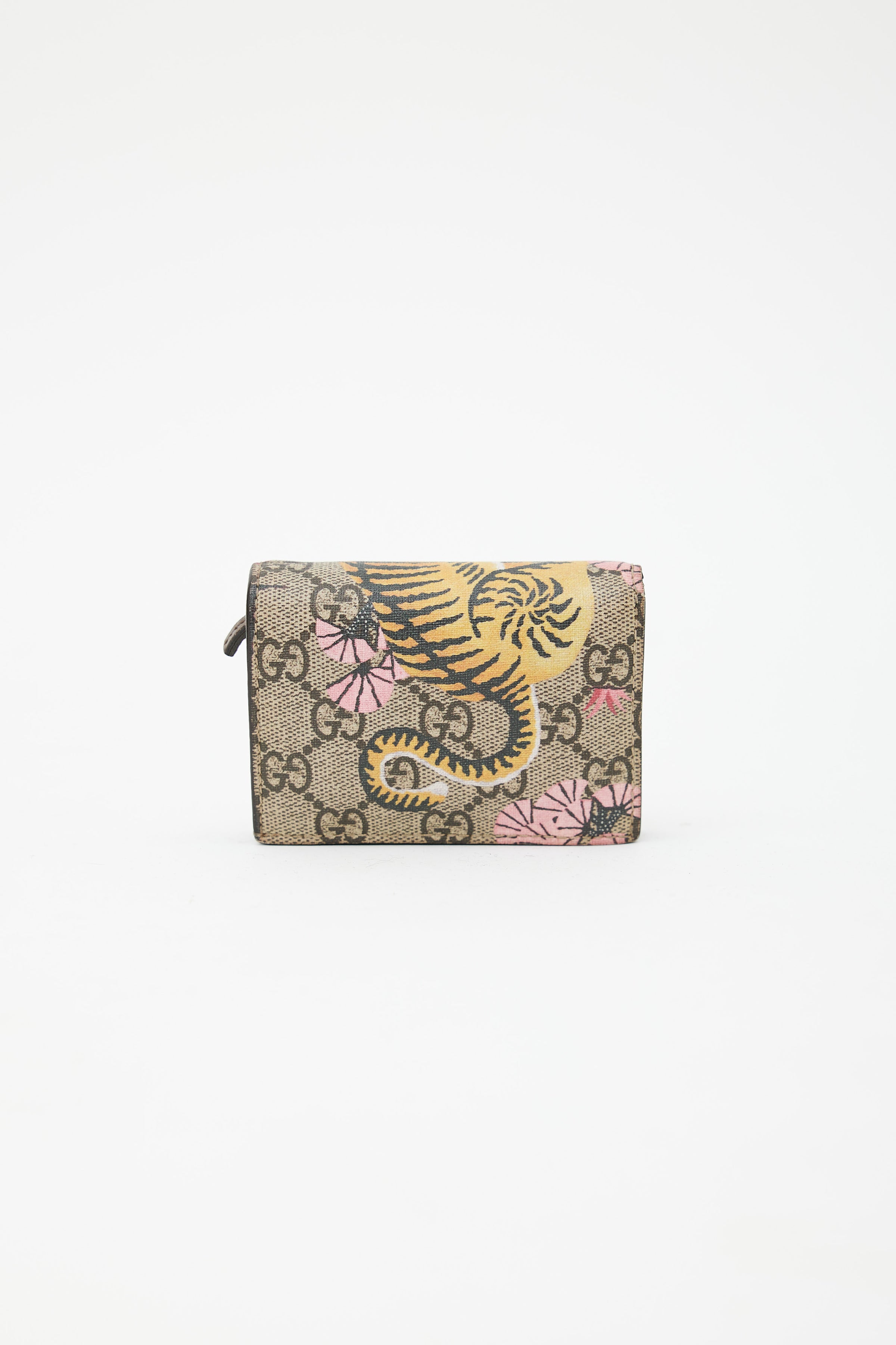 GUCCI: New Web wallet in GG Supreme fabric - Beige