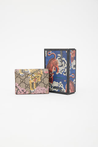 Gucci Multicolor GG Supreme Graphic Bifold Wallet