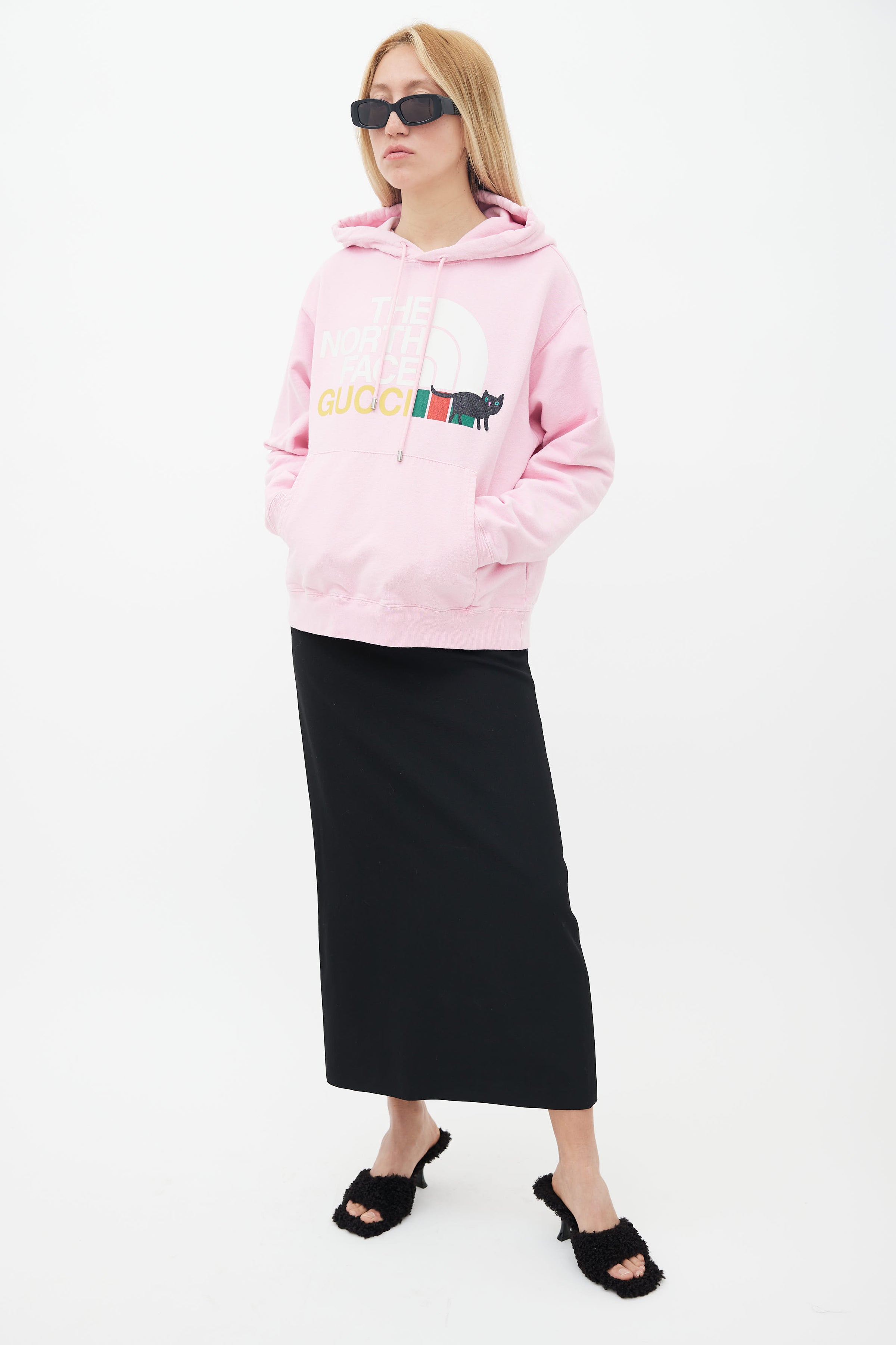 Gucci x The North Face Womens Cotton Oversized Sweatshirt White