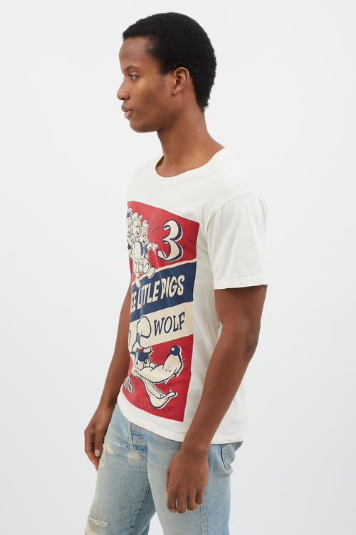 Gucci x Disney 2019 White Graphic Print T-Shirt