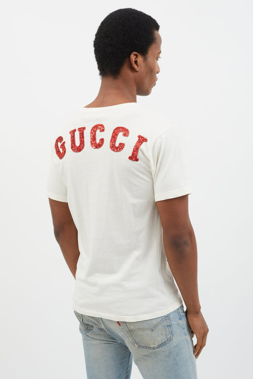 Gucci x Disney 2019 White Graphic Print T-Shirt