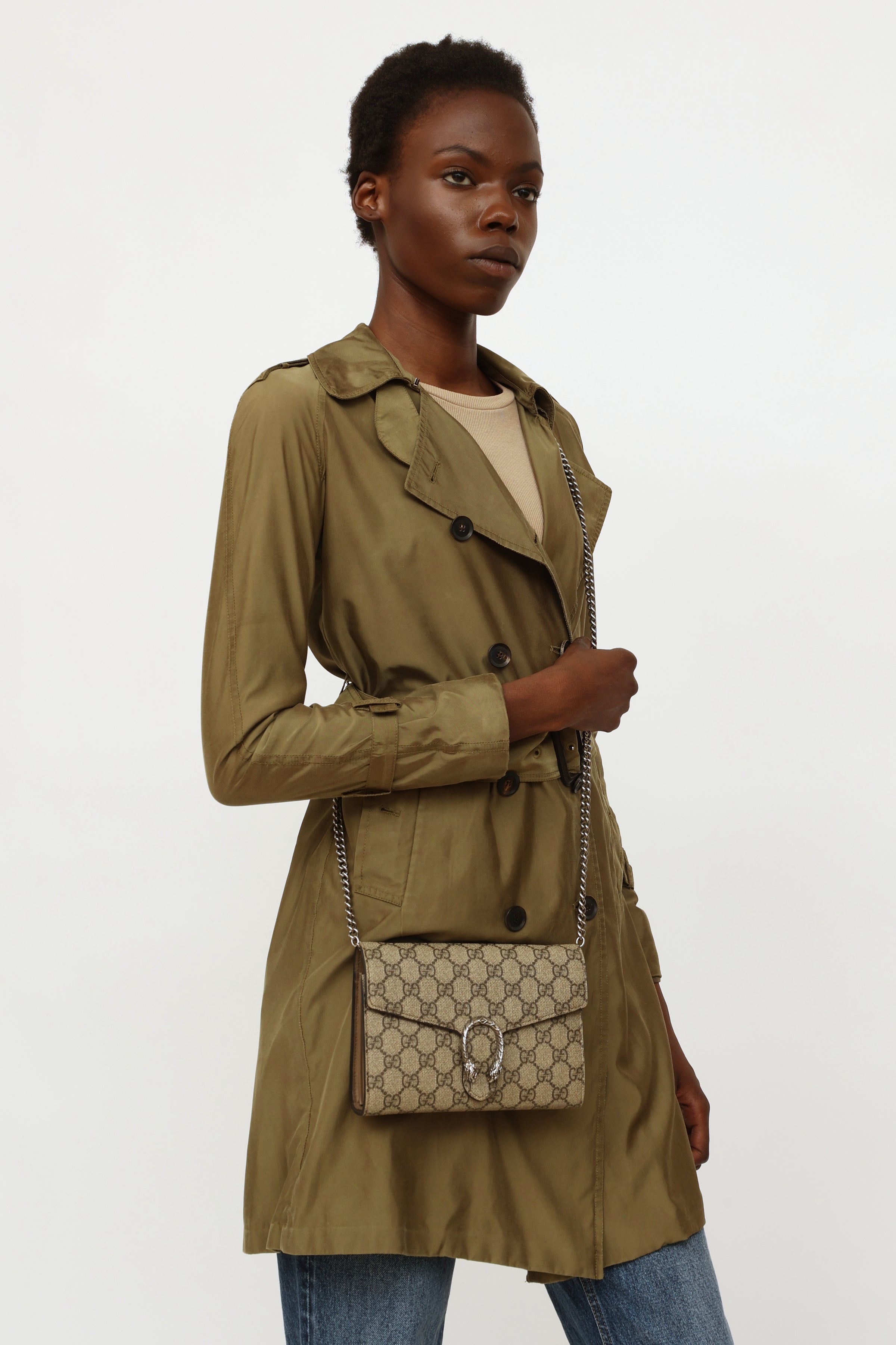 tas shoulder-bag Gucci Dionysus Black RHW Shoulder Bag | Tinkerlust