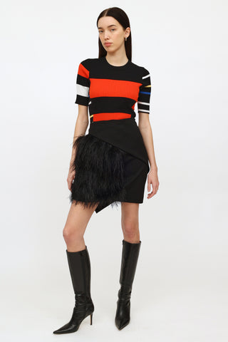 Gucci Black Feather Skirt
