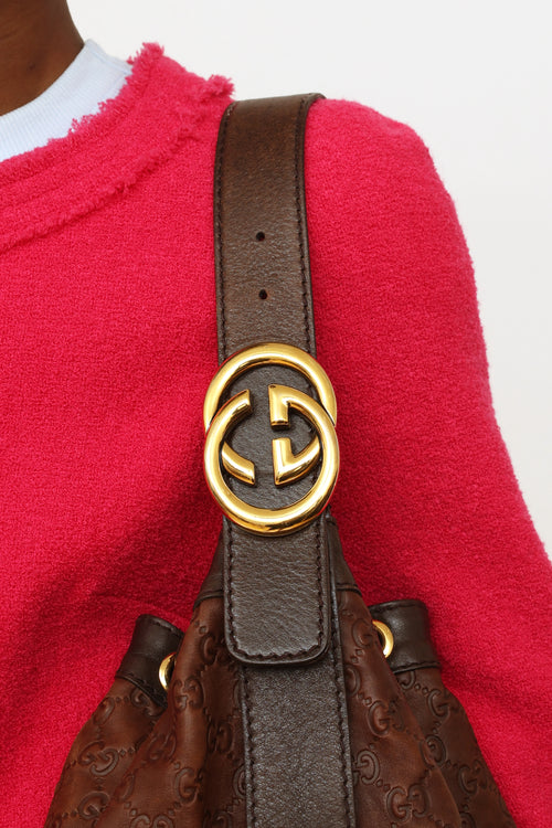 Gucci Brown Guccissima Icon Shoulder Handbag