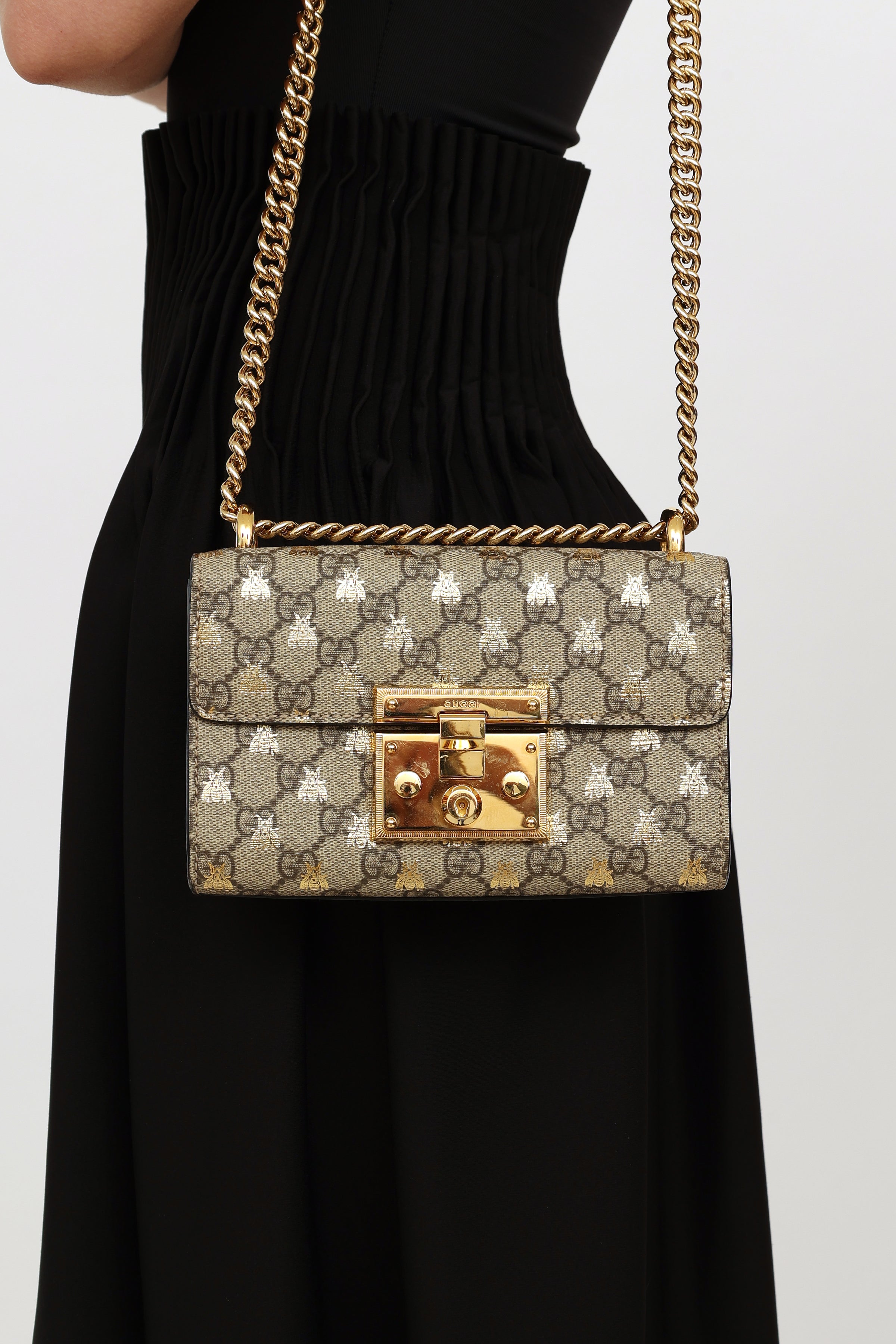 NEW GUCCI - PADLOCK GG SMALL SHOULDER BAG - OneLine Boutique