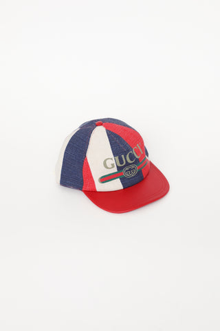 Gucci Red & Blue Striped Baseball Hat