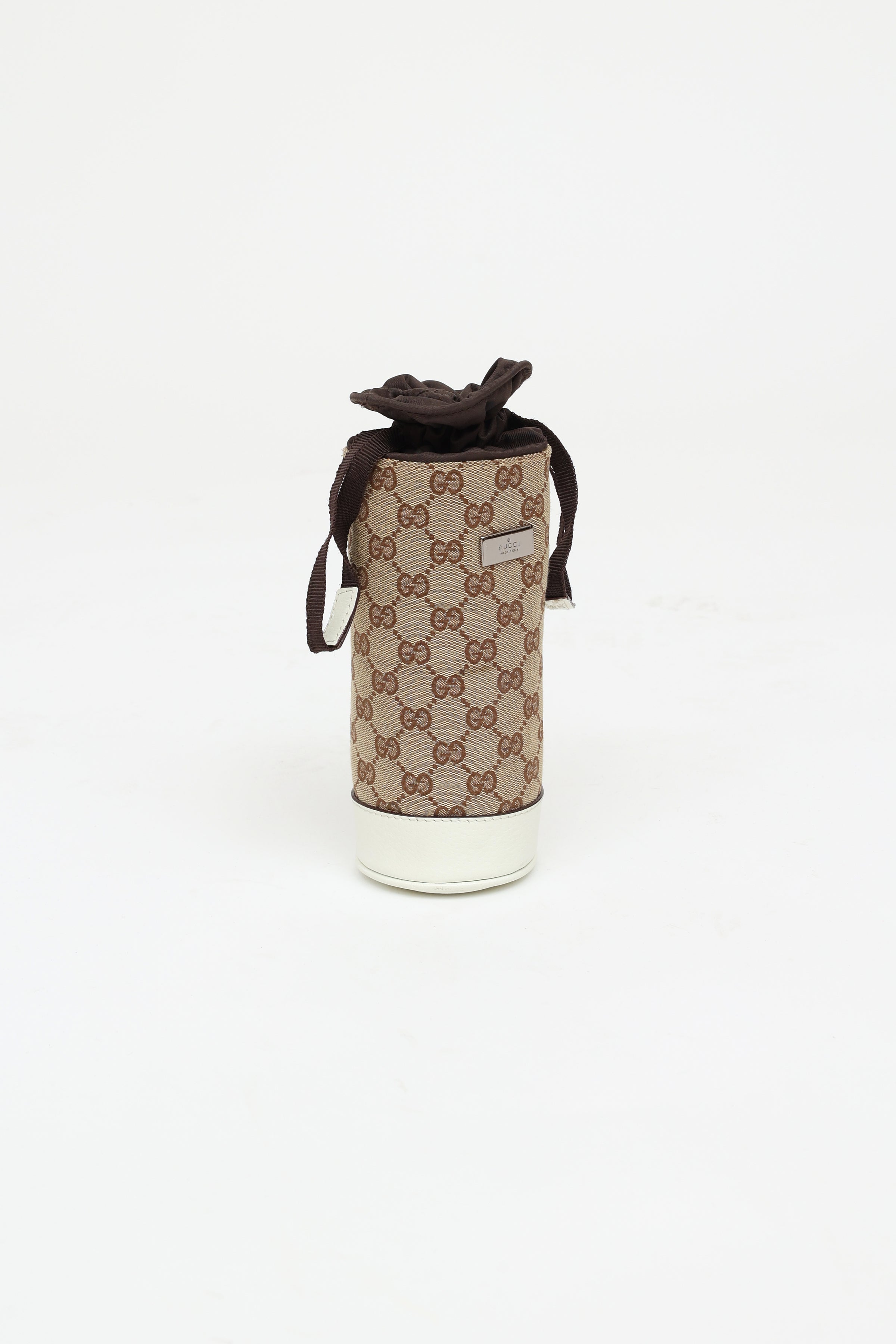 Gucci // Brown GG Canvas Bottle Holder – VSP Consignment
