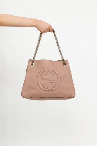 Pink Soho Chain Tote Bag