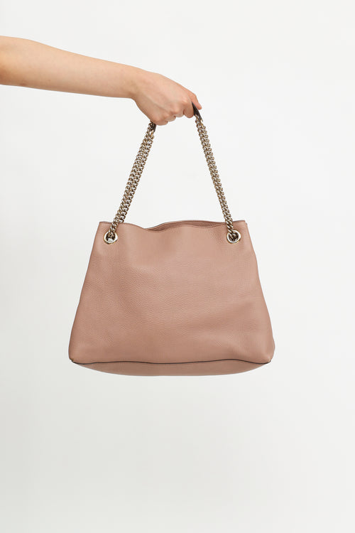 Pink Soho Chain Tote Bag