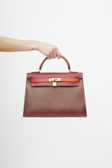 Hermès 1996 Rogue H Tri Color Kelly Sellier 32 Bag