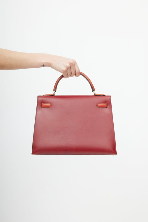 Hermès 1996 Rogue H Tri Color Kelly Sellier 32 Bag