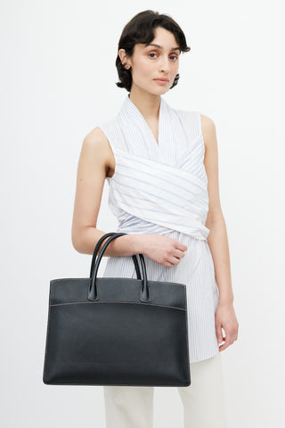 Hermès // Noir Clemence Lindy 30 Bag – VSP Consignment