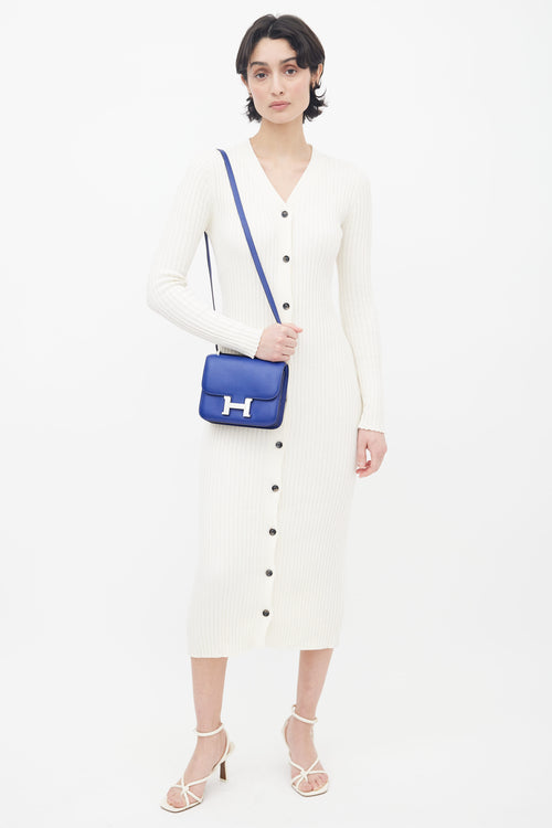 Hermès 2011 Bleu Saphir Swift Constance 18 Bag