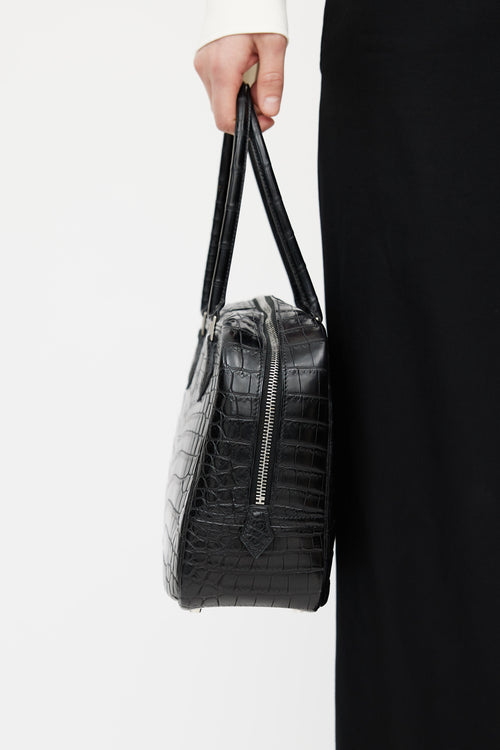 Hermès 2011 Noir Plume 28 Shoulder Bag