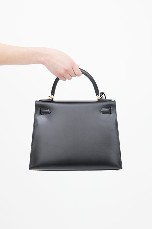 Hermès 2018 Noir Kelly Sellier 28 Bag