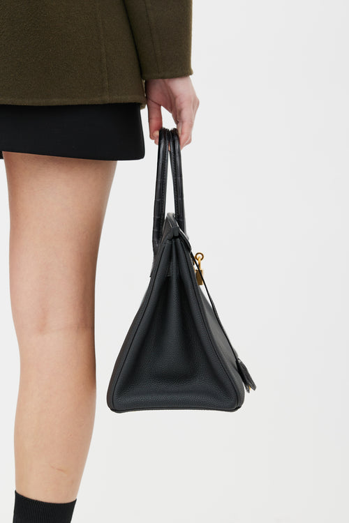Hermès 2025 Noir Togo Birkin 30 Touch Bag