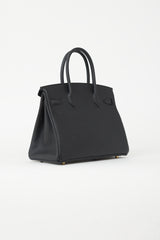  Hermès 2022 Noir Clemence Birkin 30 Bag