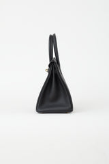  Hermès 2022 Noir Clemence Birkin 30 Bag