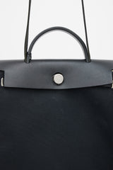 Hermès Black Canvas & Leather 31 Herbag PM Two-Way Shoulder Bag