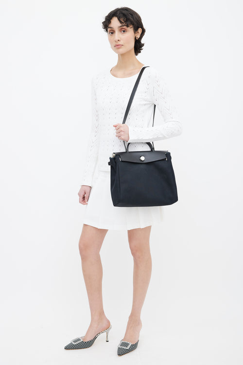 Hermès Black Canvas & Leather 31 Herbag PM Two-Way Shoulder Bag