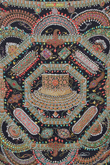 Hermès Black Silk Parures Des Maharajas Scarf
