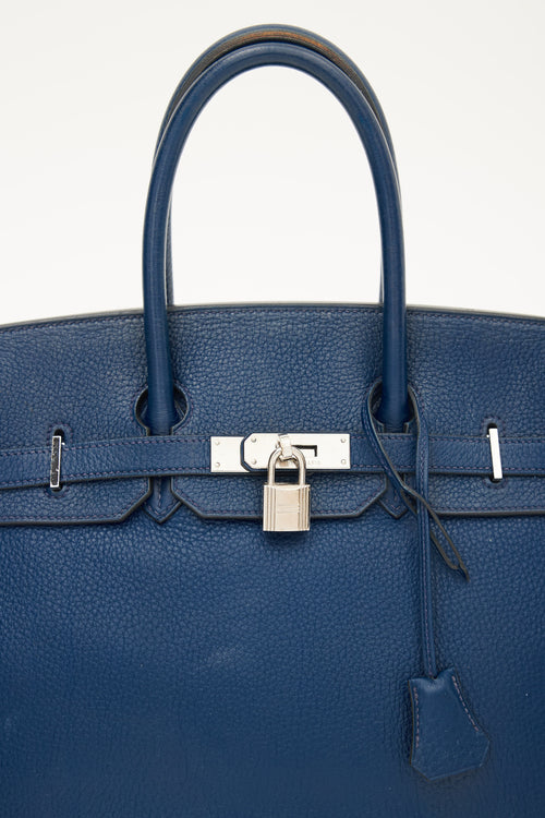 2010 Bleu de Malte Clemence Birkin 35 Bag