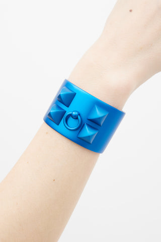 Blue Collier De Chien Aluminium Sunset Cuff Bracelet
