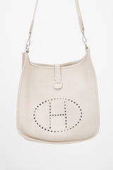 Hermès 2007 Craie Clemence Evelyne I PM Bag