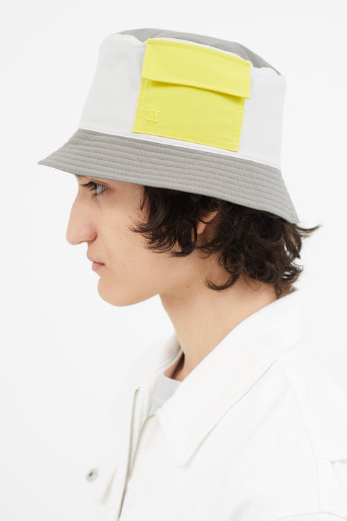 Grey & Yellow Reversible Ethan Bucket Hat