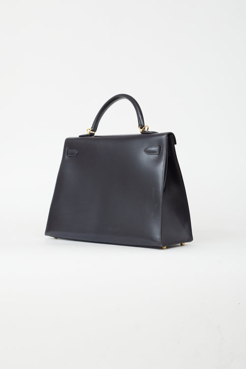  Hermès Vintage 2000 Marine Kelly Sellier 35 Bag