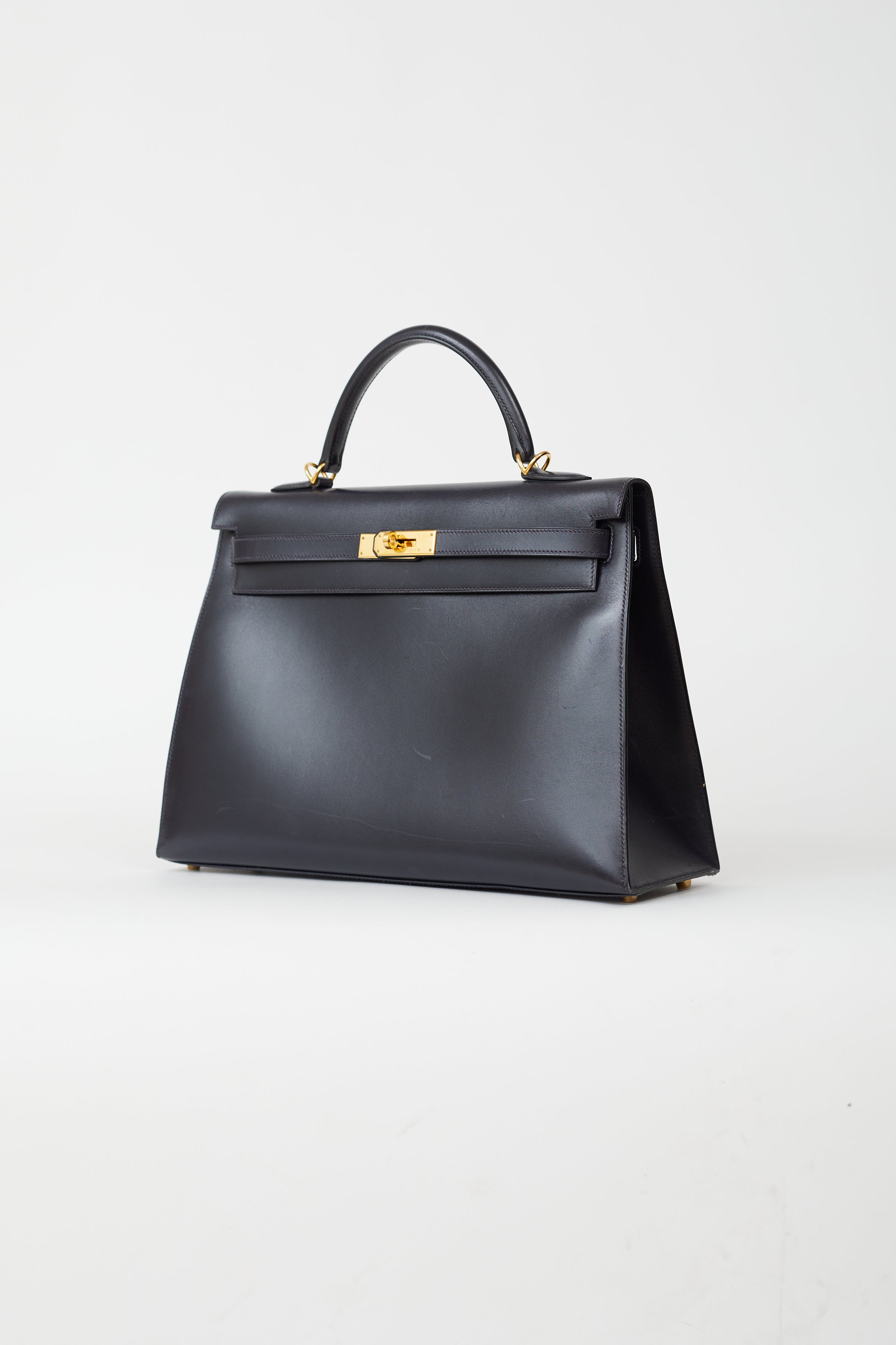 HERMÈS, BRIQUE KELLY SELLIER 35 IN BOX LEATHER, 2010, Handbags and  Accessories, 2020