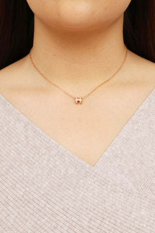 Hermès Taupe Mini Pop H Necklace